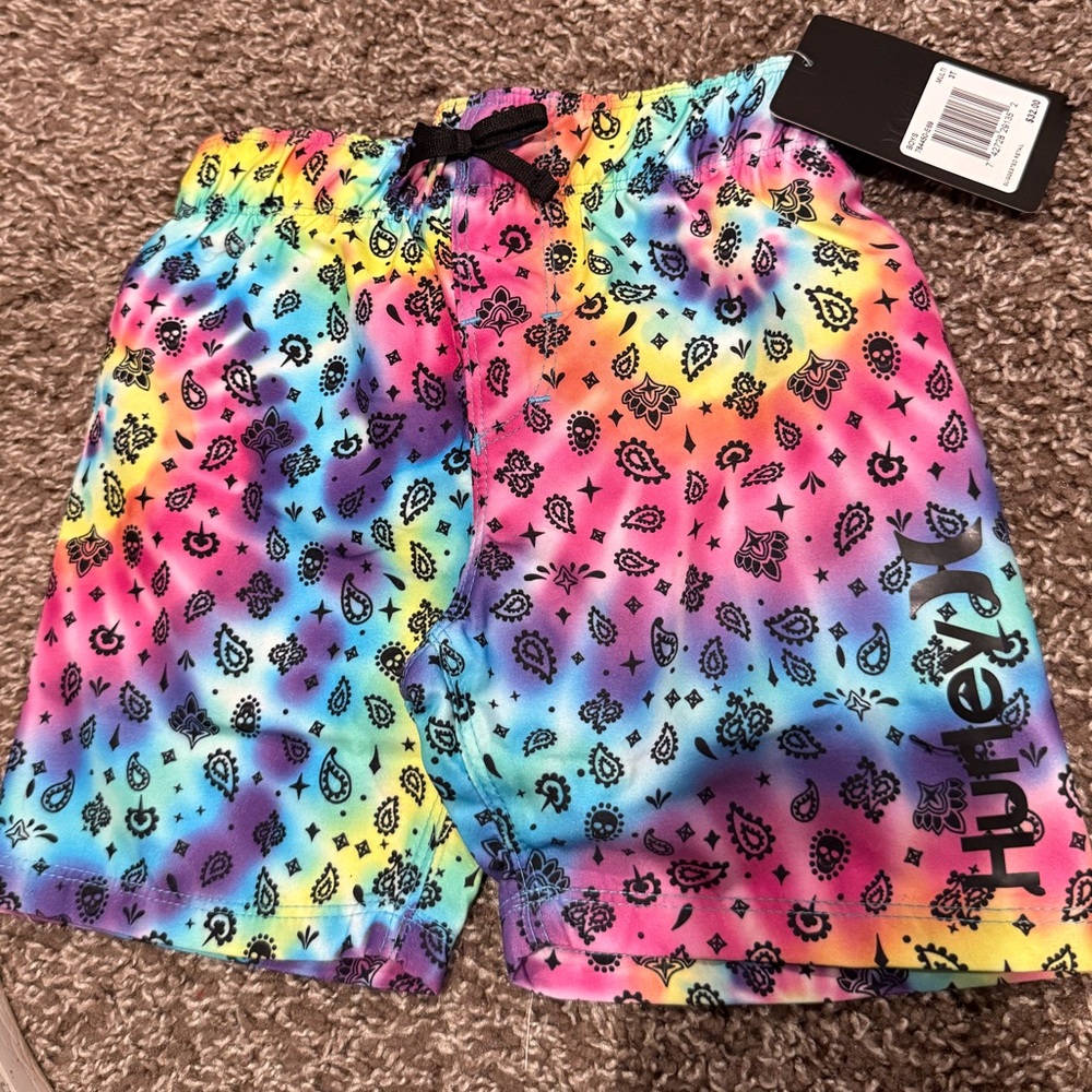🥧Hurley Multicolor Patterned Swim Shorts